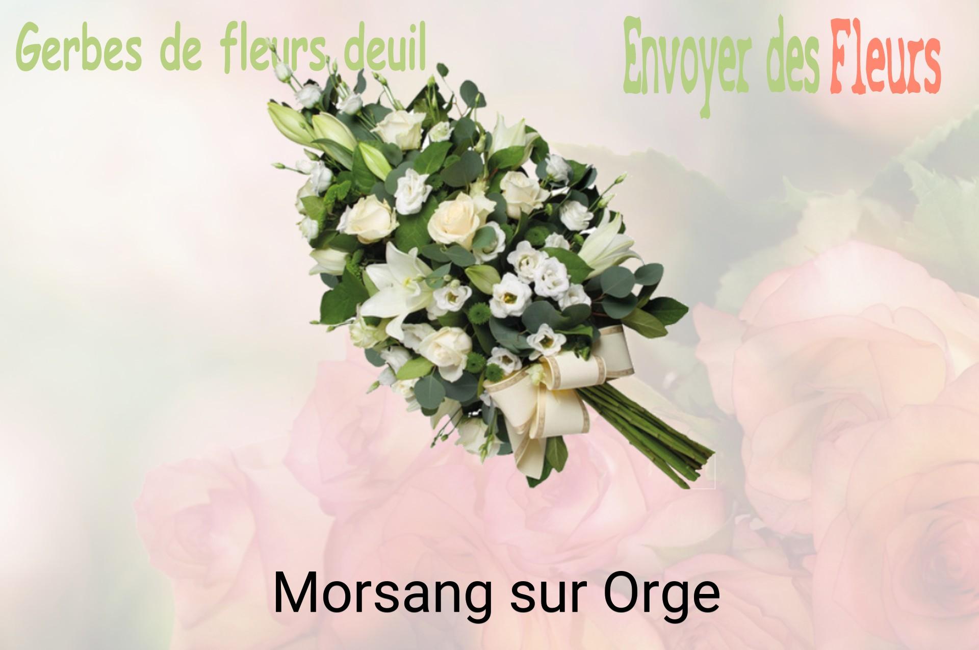 Gerbe de fleurs de deuil livrée à Morsang-sur-Orge